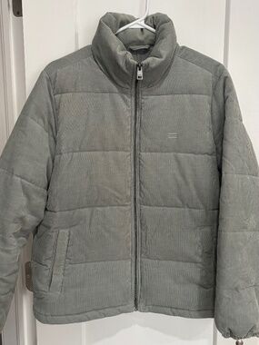 Levi's Zoe - Mint - Corduroy Bubble Puffer Jacket